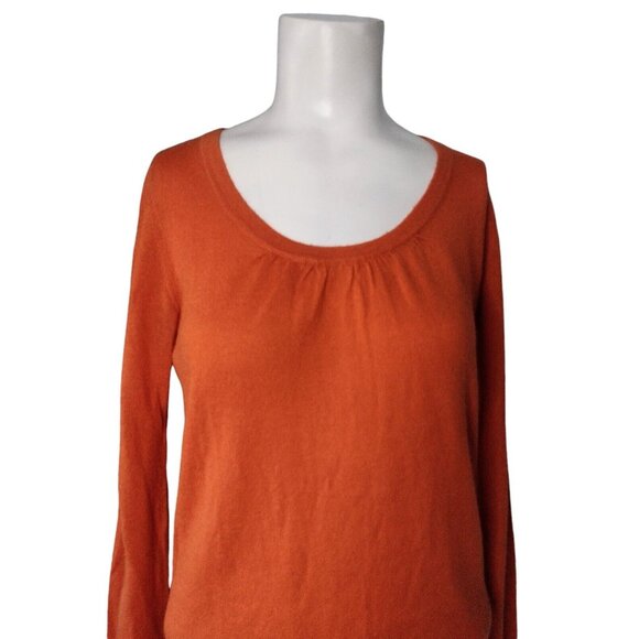 The Limited Wool Blend Lightweight Sweater Size M Pumpkin Classic Fall - Picture 2 of 8